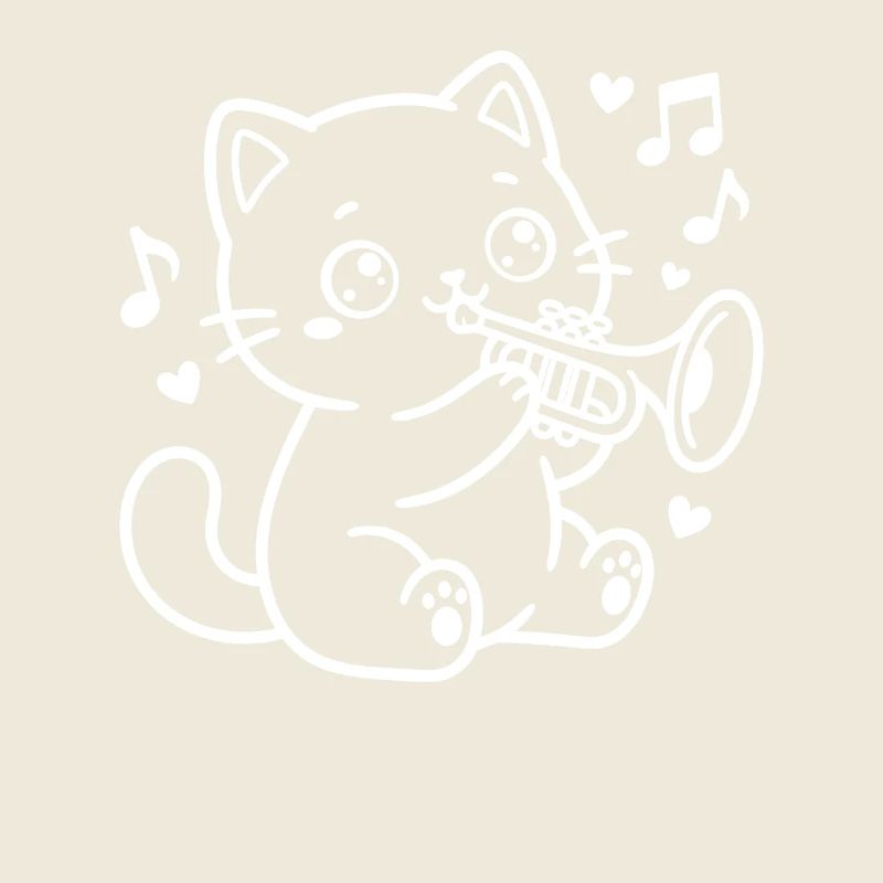 Trompette de chat Kawaii