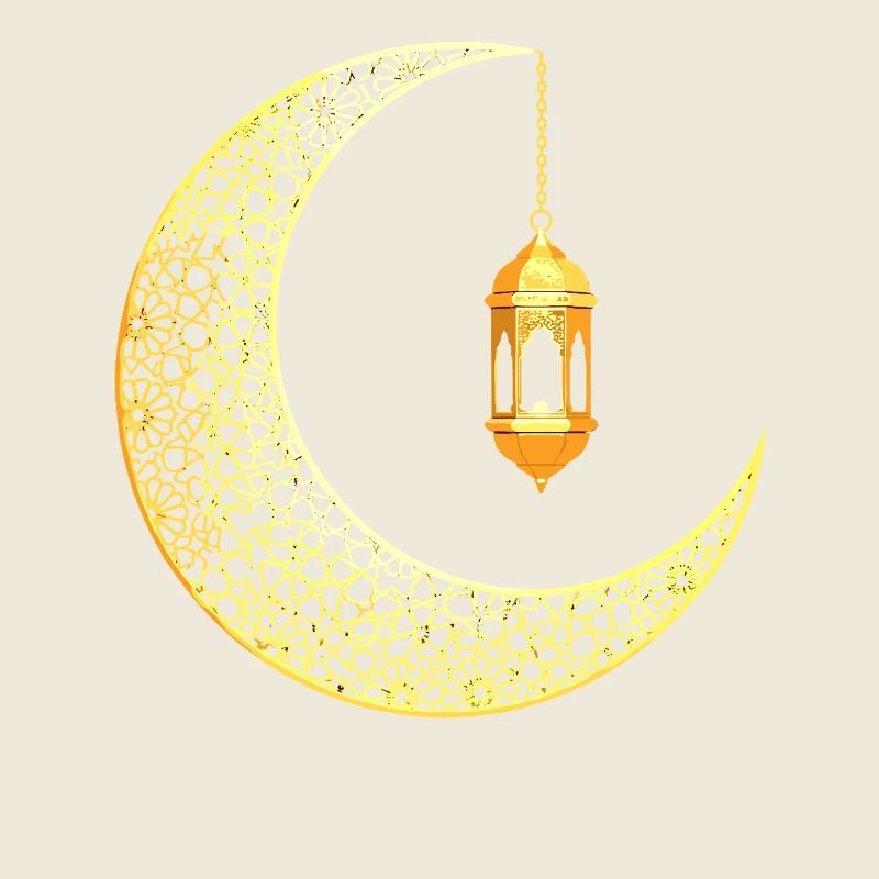 Ramadan Crescent Moon Eid Mubarak