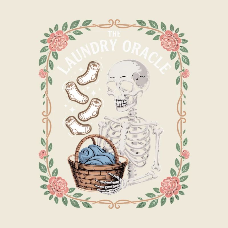 The Laundry Oracle Skeleton Laundry Humor