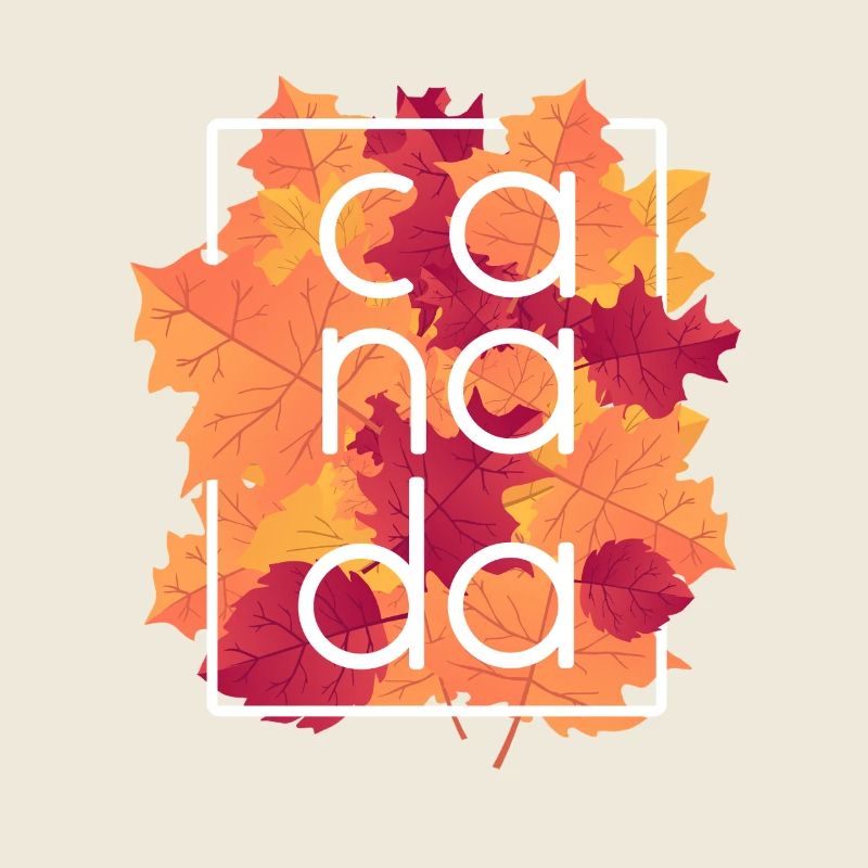 Design des feuilles d’érable d’automne du Canada
