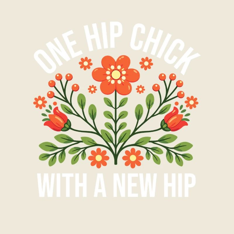 Ein Hüftmädchen mit einer neuen Hüfte
