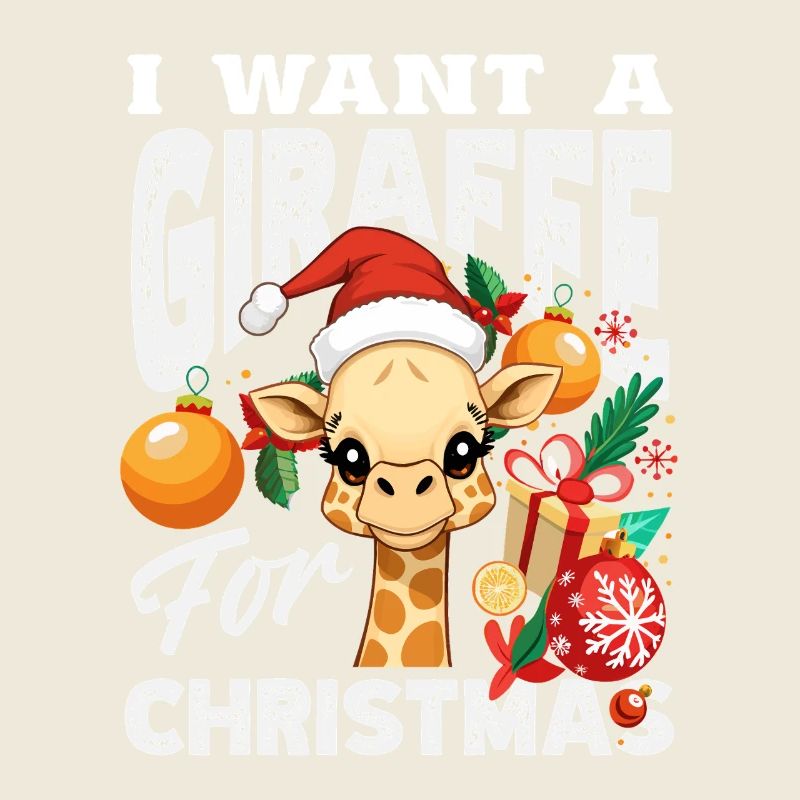 Je souhaite un Noël de girafe