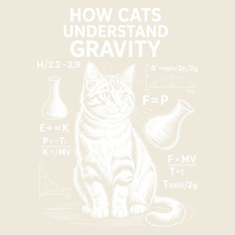Dictions de chats de physique Blague de maths Cadeau de physique