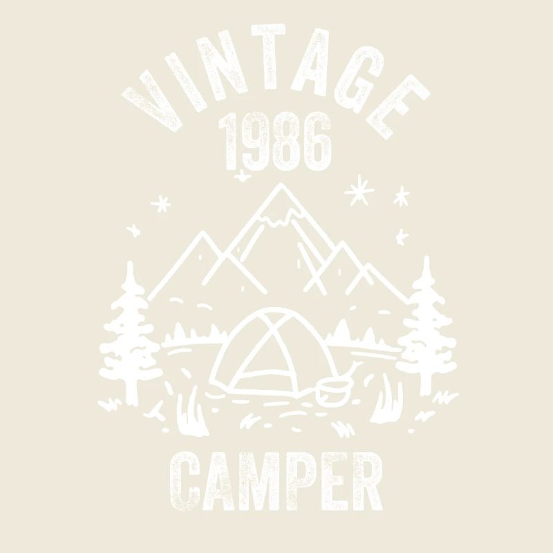 Vintage 1986 Camper 40. Geburtstag