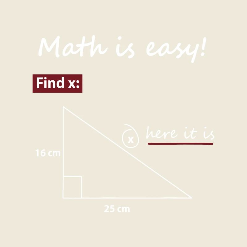 Find X Triangle Math Art
