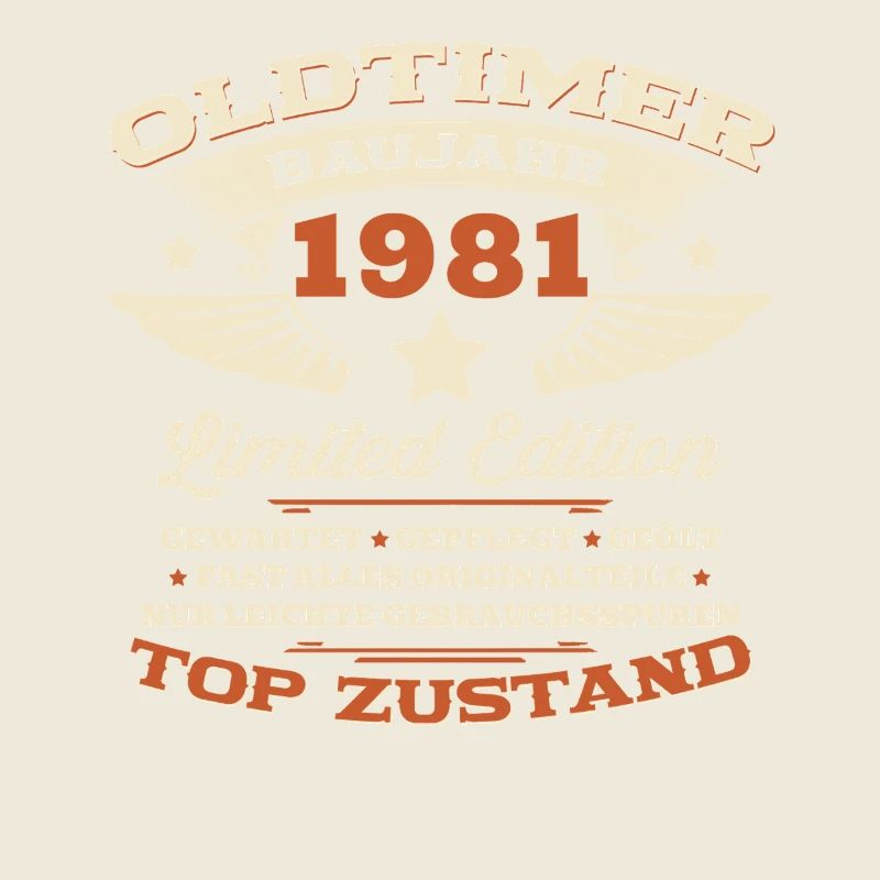 45. Geburtstag Geschenk Mann Oldtimer Baujahr 1981