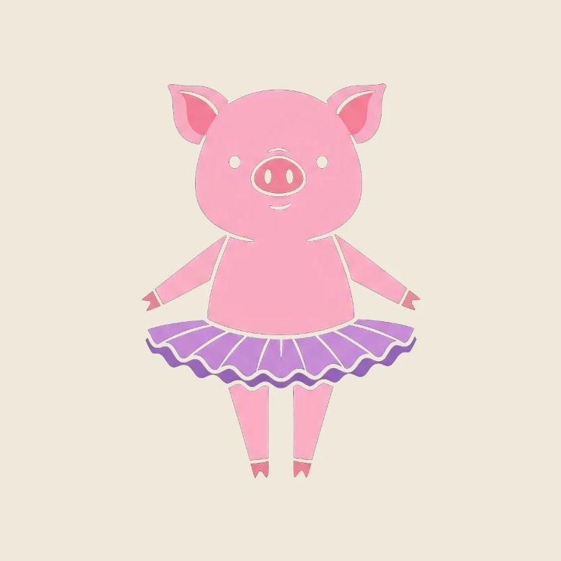 Petit cochon mignon en tutu