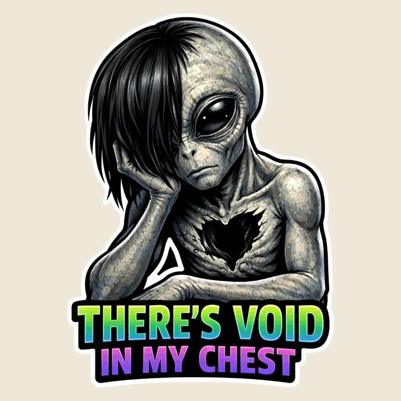 Alien Lover, Funny Alien, Cute Alien, Emo,