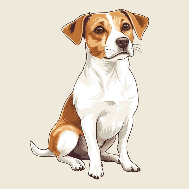 Jack Russel Terrier Design Illustration
