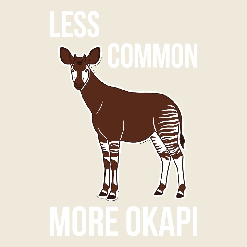 Okapi-liebhaber Okapi-tier Seltene Tierweltliebe