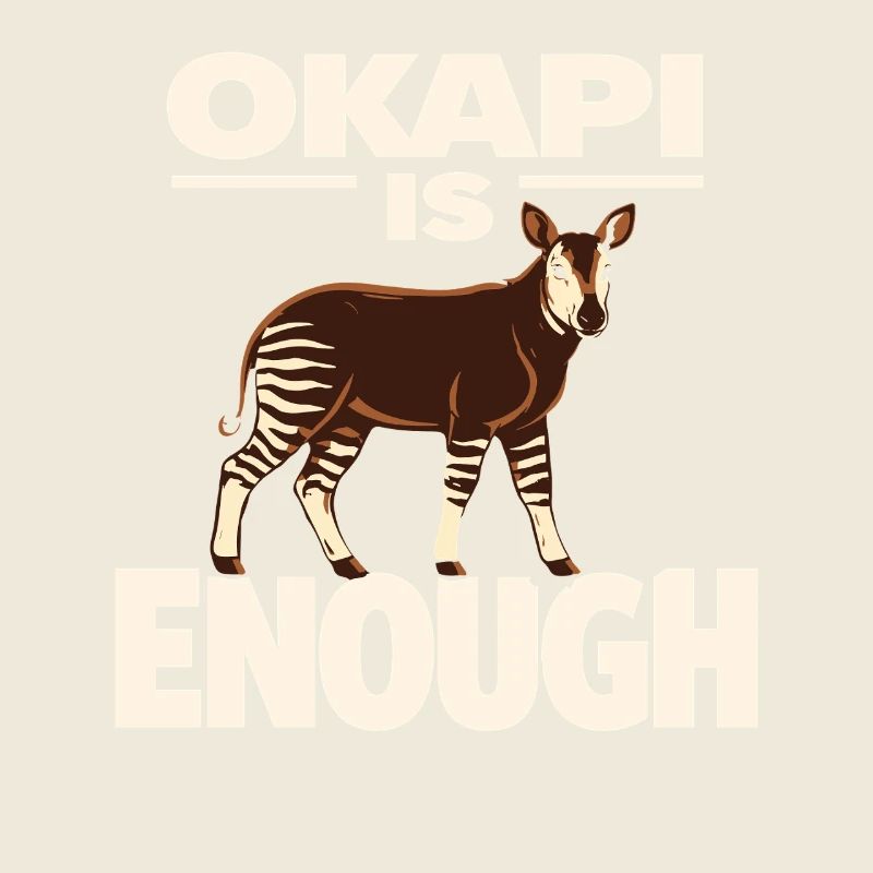 Okapi-liebhaber Okapi-tier Seltene Tierweltliebe