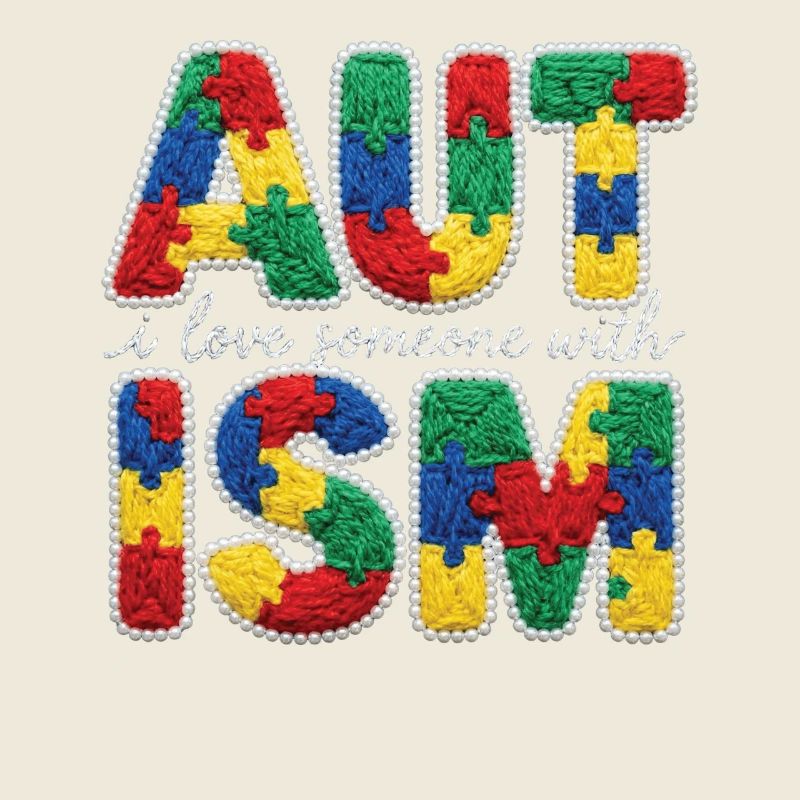 Faux Yarn I Love Someone With Autism