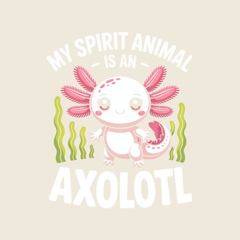 Axolotl Geisttier-Tee