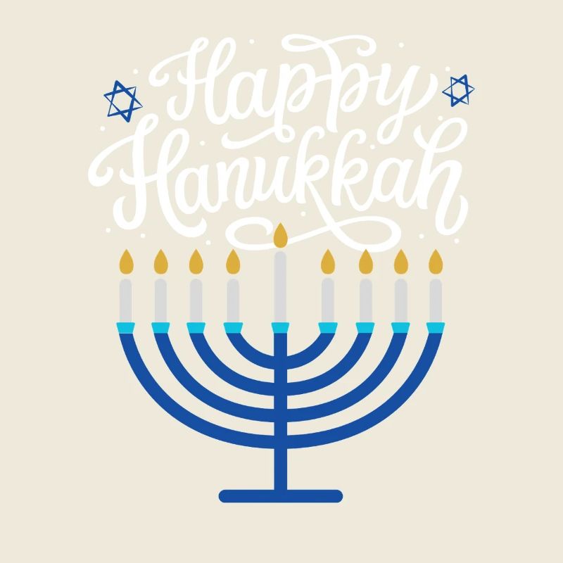 Joyeux Menorah de Hanoucca