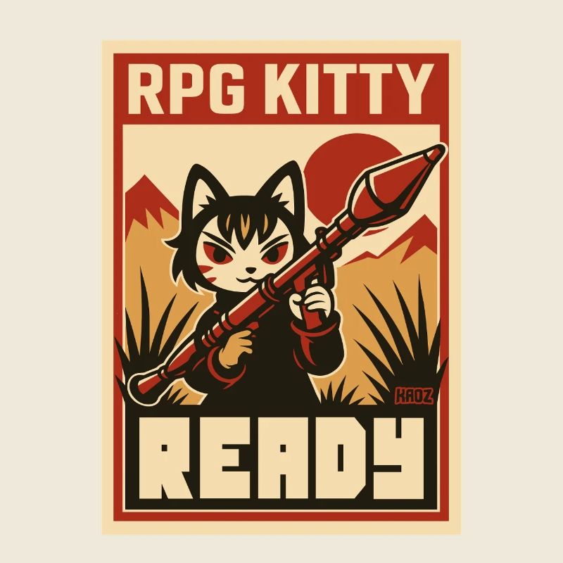 Affiche RPG Kitty Ready
