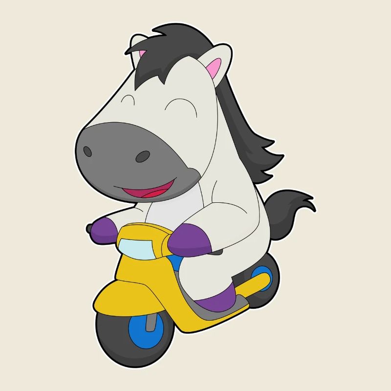 Moto à cheval