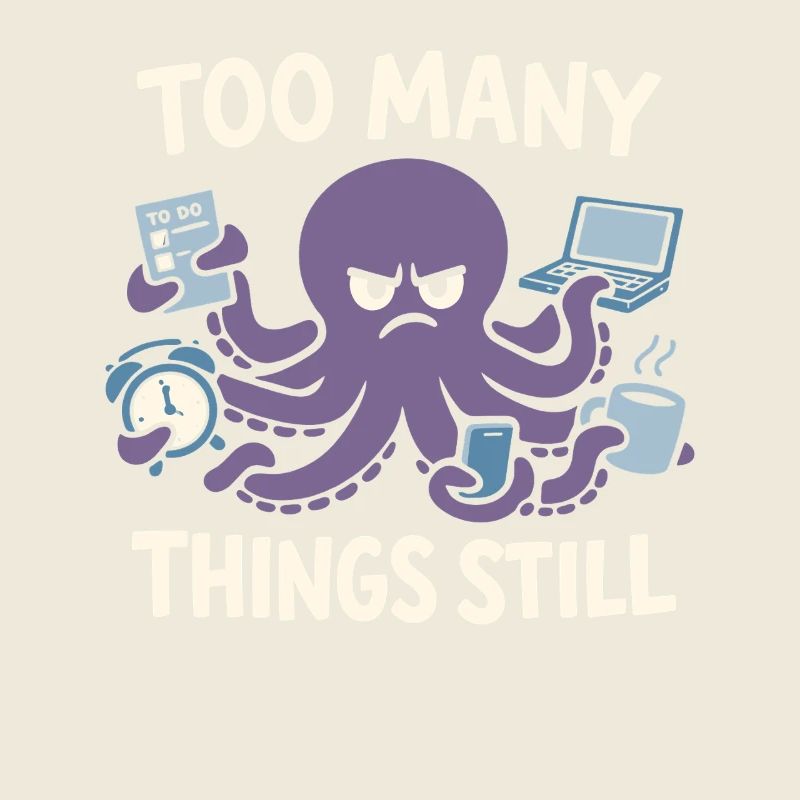 Lustiger Oktopus Überstimuliertes