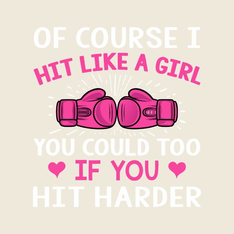 Citation de boxe sur Hit Like A Girl