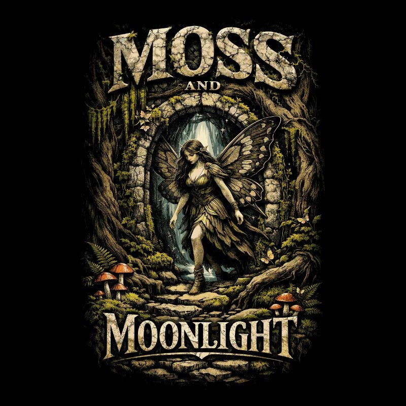 Fairycore Fee Gotisch Moss And Moonlight