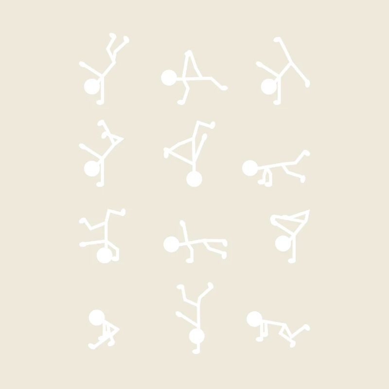 Breakdancer Stick Figure