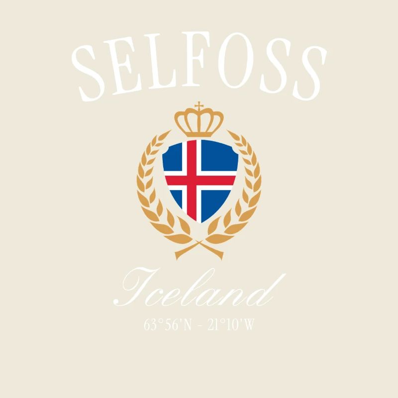 Selfoss Island Crest Crown – Travel Souvenir
