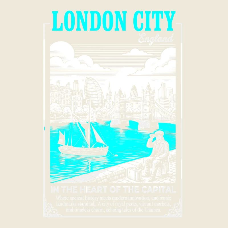 Néon bleu du port de Londres