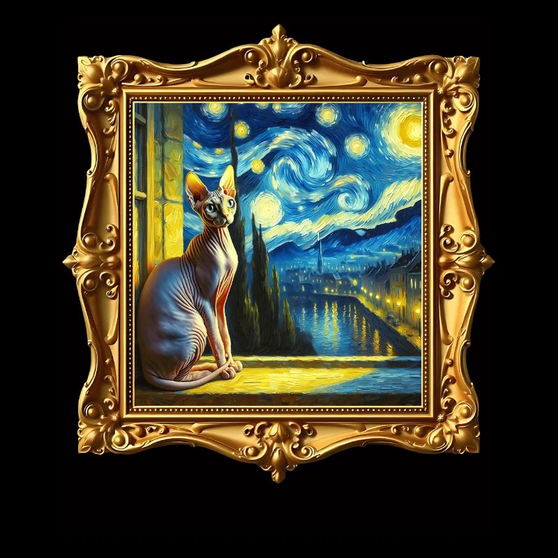 Sphynxkatze Starry Night