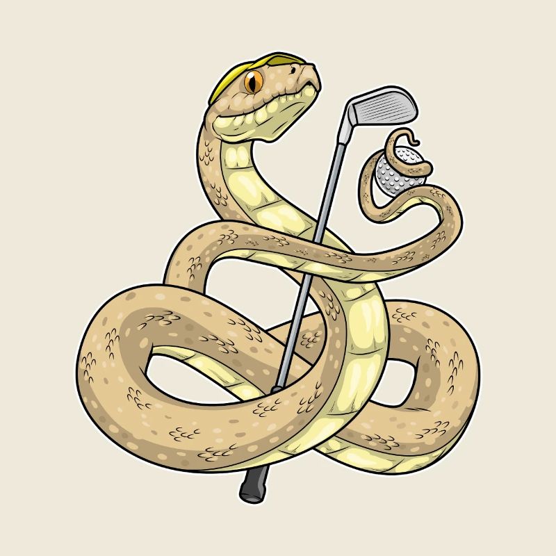 Schlange Golf Golfschläger