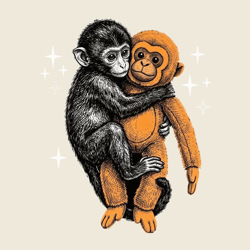 Bébé Singe Coup de Poing