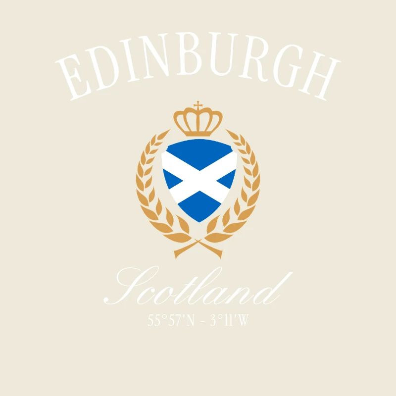 Edinburgh Schottland Wappen Krone – Reise Souvenir