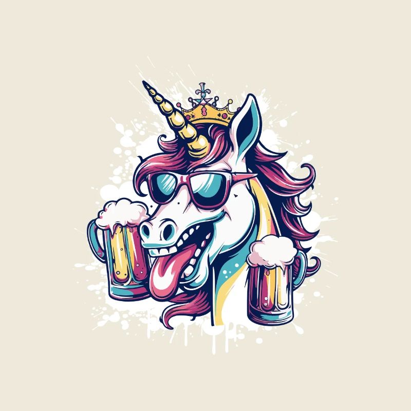 Einhorn Bier Lustig