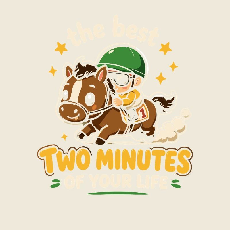 Cartoonpferd Sprintrennen