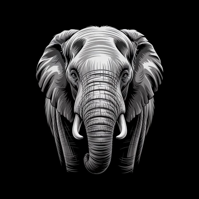 Éléphant tête d’éléphant