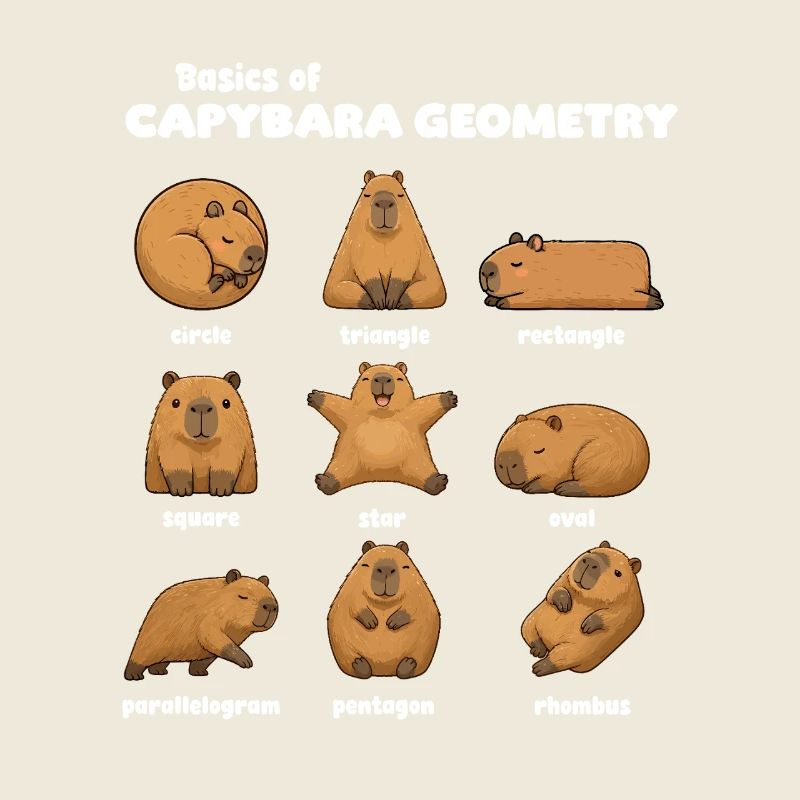 Bases de la géométrie de capybara Funnier