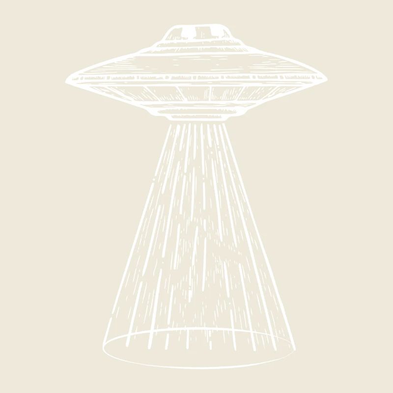 UFO-Lichtstrahl-Illustration