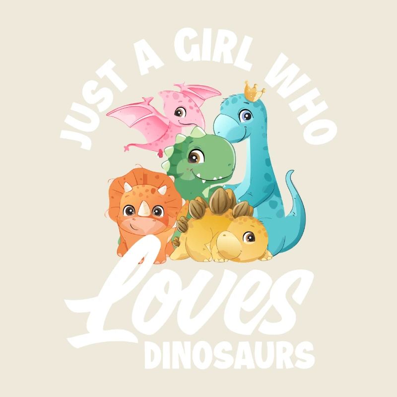 Nur ein Mädchen, das Dinosaurier liebt