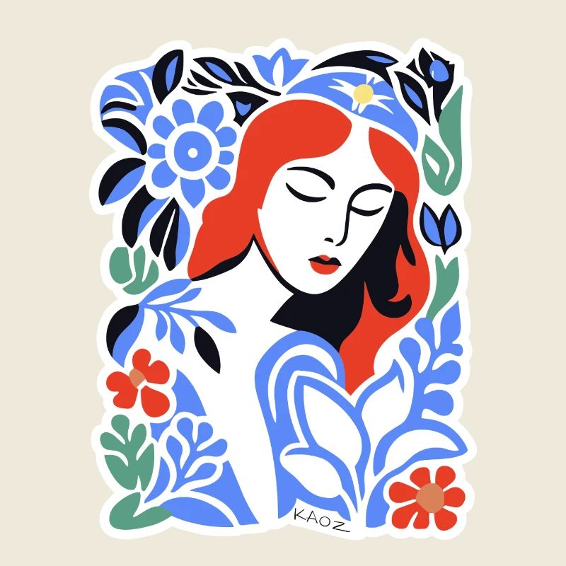 Portrait des fleurs bleues
