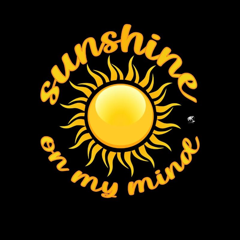 Goldene Sonne Abbildung mit Inschrift