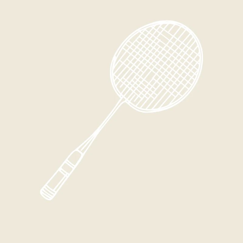 Badminton Racket Drawing