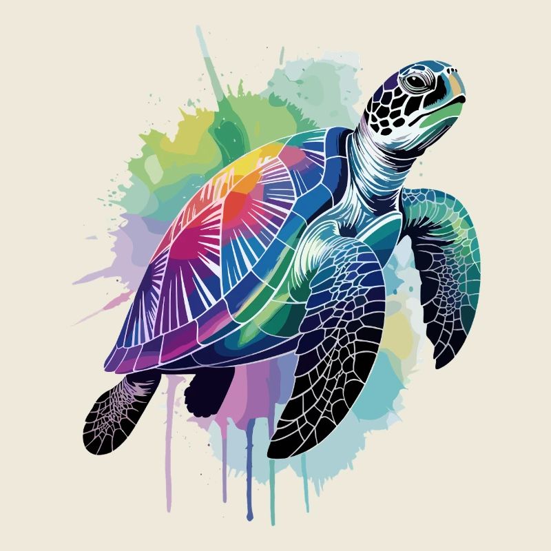 Sea turtle, turtle, water turtle