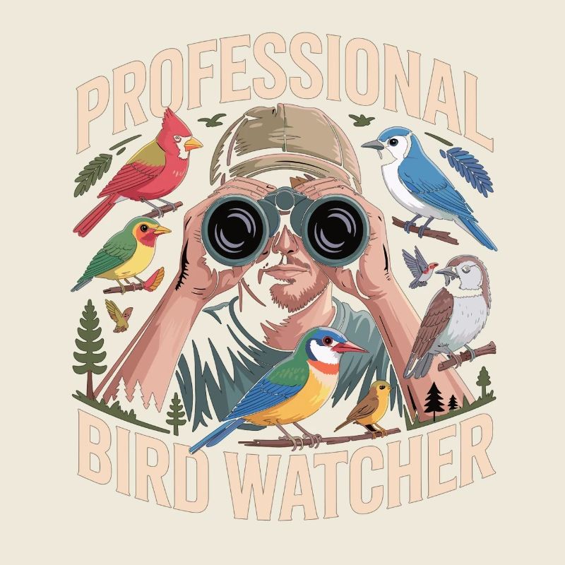 Professioneller Birdwatcher Vogelbeobachter