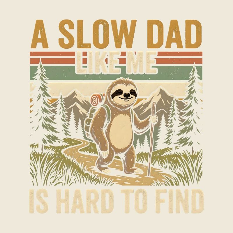 Slow Dad Like Me Hiking Sloth