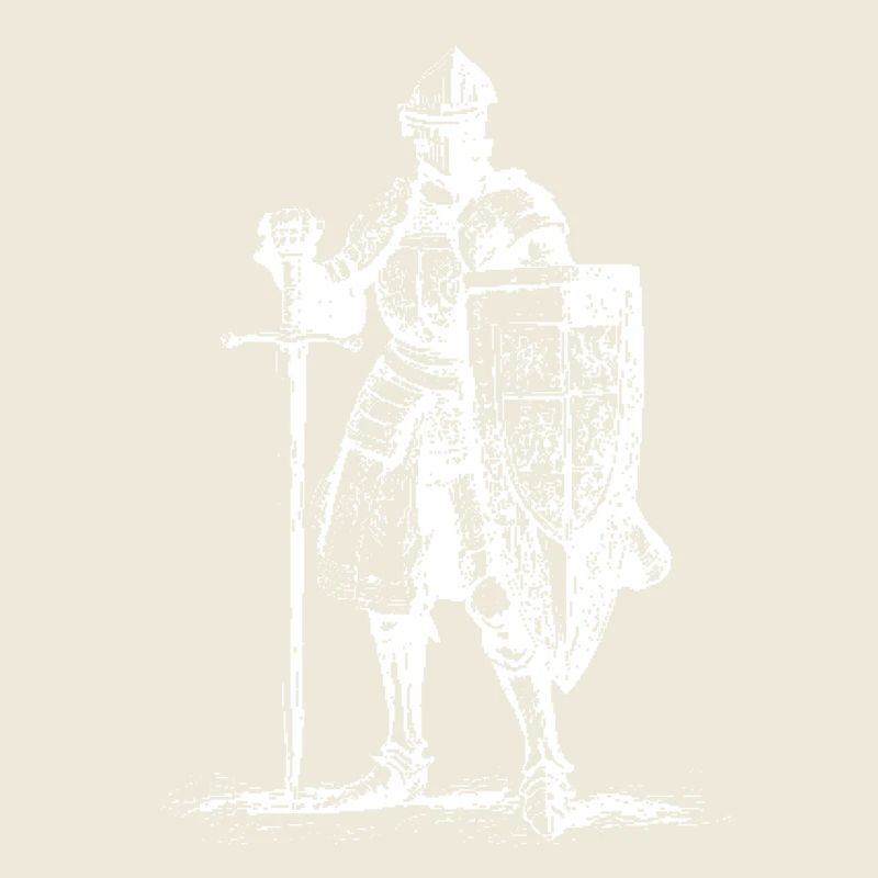 Knight in Plate Armor Silhouette