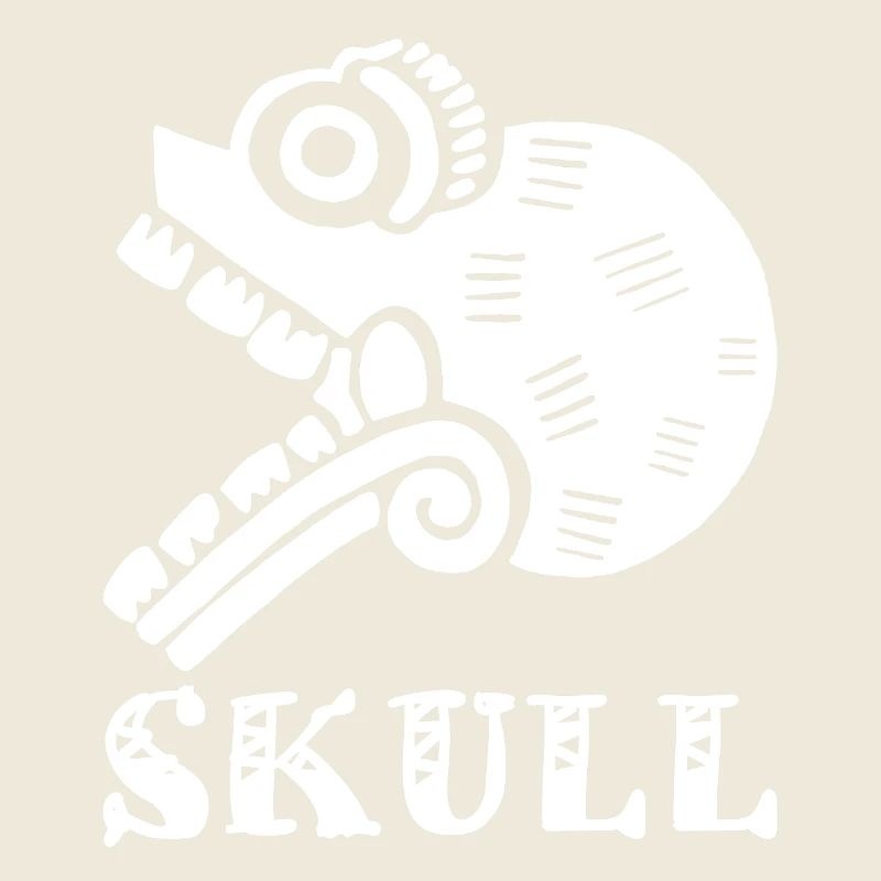 Tribal Skull (White)