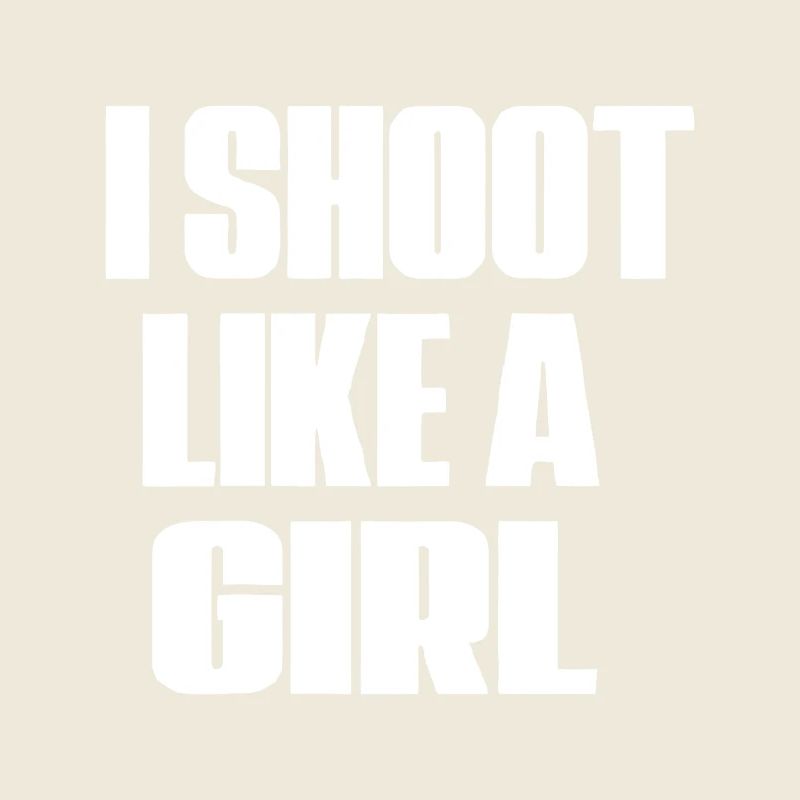 I Shoot Like a Girl Bold Stamp Tee