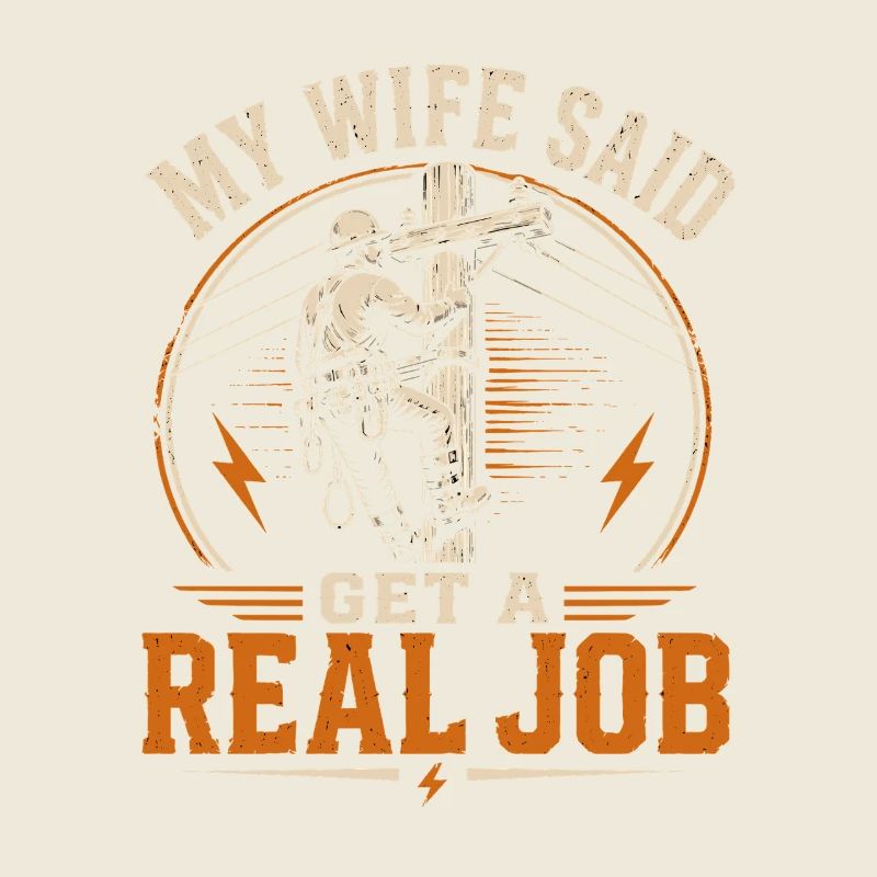 Lineman Electricity Engineer Dad Design