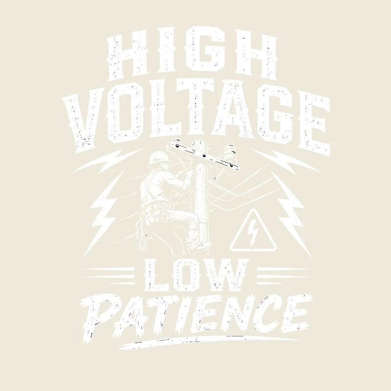 Lineman Dad Power Line Work Motif