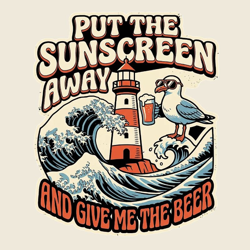 Lustiger Spruch Möwe Sommer