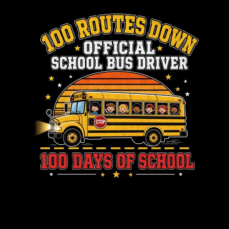 Chauffeur de bus scolaire 100 lignes Cent jours de héros