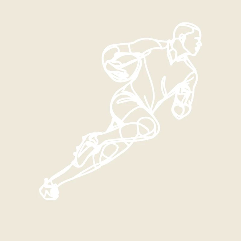 Rugby Player Drawing